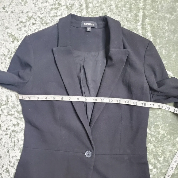 Express Black Single Button Blazer - Picture 4 of 8